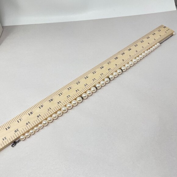 Roman RMN Vintage Faux Pearl Necklace Classic Old Money Elegant Ballet Signed - Picture 8 of 8